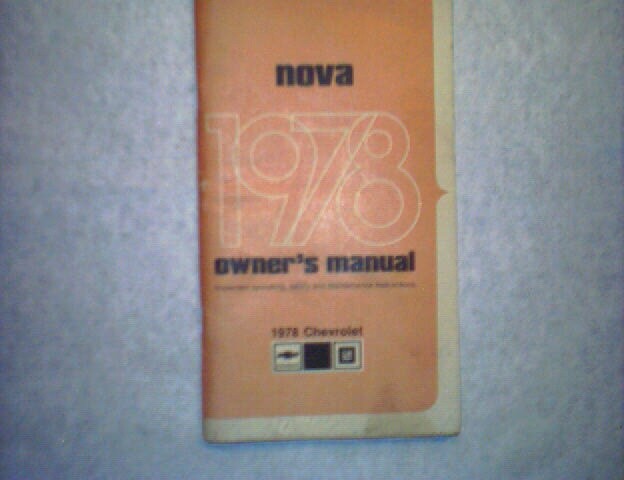 1978 Nova (Chevrolet) Owner's Manual
