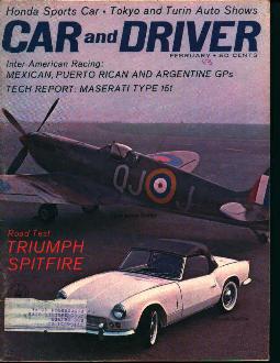 Car and Driver-2/63 Triumph Spitfire