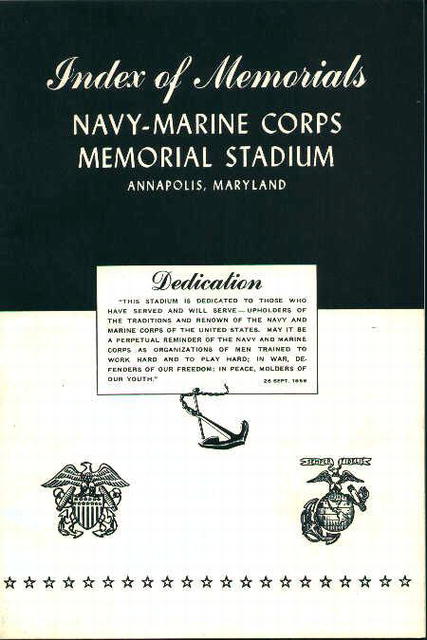 Index of Memorials-Navy-Marine Corps Stadium