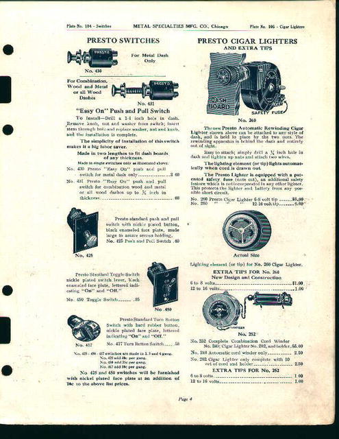 Machine Parts-Presto Auto Switches!