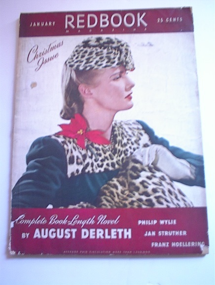 Redbook Magazine,1/1941,August Derleth!