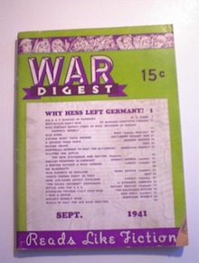 War Digest September.1941,Hess Left Germany
