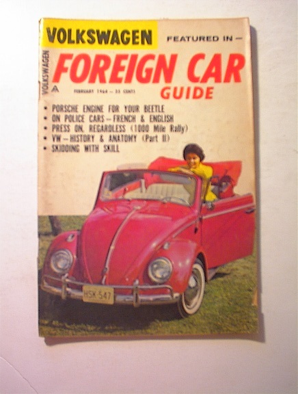 Foreign Car Guide,2/1964,PORSCHE ENGINE!!