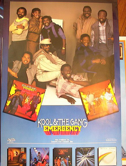 KOOL & THE GANG EMERGENCY ALBUM POSTER