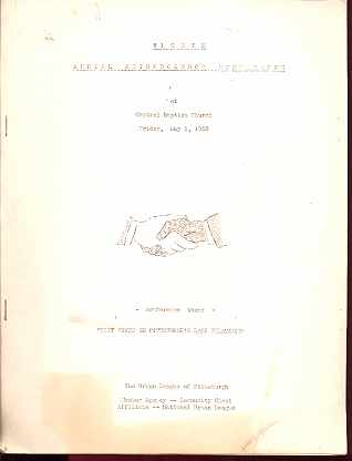 Next Steps in Race Relations '53 Urban League