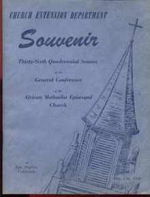 AME 1960 36th Convention Souvenir Booklet