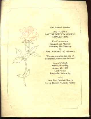 87th Lott Carey Baptist Foreign Mission Convn