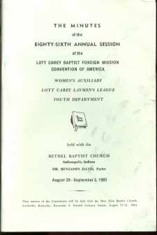 1983 Lott Carey Baptist Foreign Misson Convn