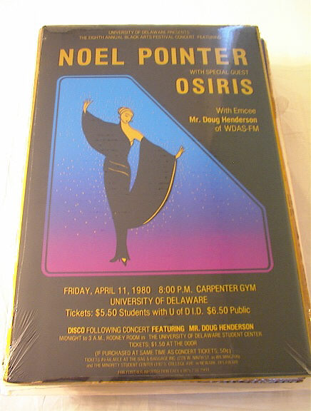 APRIL/11/1980 NOEL POINTER CONCERT POSTER