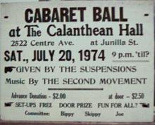 The Second Moverment band 7/1974 poster
