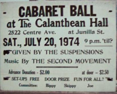 The Second Moverment band 7/1974 poster