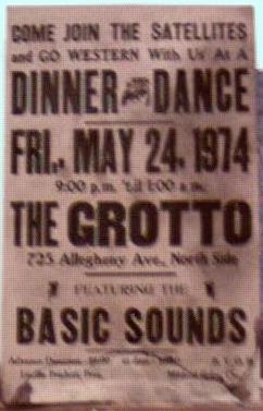 Poster 1974 The Satellites w Basic Sounds