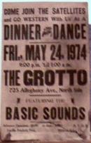 Poster 1974 The Satellites w Basic Sounds