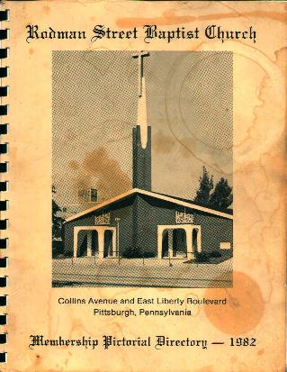 Rodman Street Baptist Church Directory-Pgh Pa