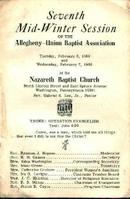Nazereth Baptist Church Bulletin from 1968!