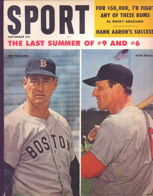Sport Magazine, Williams and Musial cover