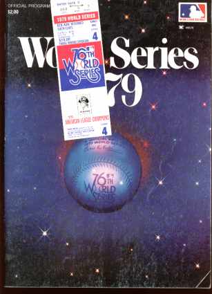 76th World Series 1979 program & ticket