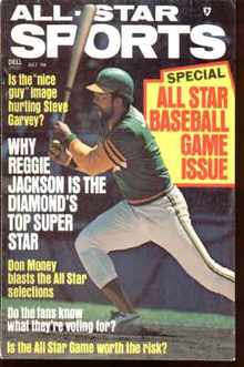 Reggie Jackson cover July 1975 All Star