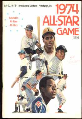 All Star Game 1974 souvenir booklet Photos