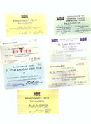 Assorted RR employees membership cards, 50s