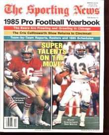 Pro Football yearbook 1985 J Montana D Marino