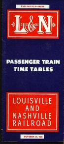 L&N RR, 1959-60 passenger time tables