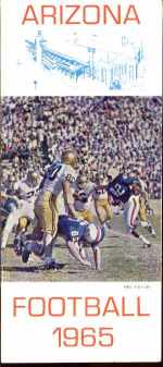 Arizona Football Schedule 1965 1st edition