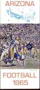 Arizona Football Schedule 1965 1st edition