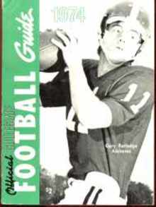 Collegiate Football Guide 1974 Gary Rutledge