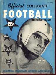 Collegiate Football Mag 1954 Dick Carr
