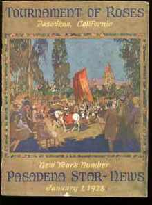 Tournament of Roses 1928 Beautiful magazine