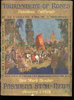 Tournament of Roses 1928 Beautiful magazine