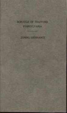 Borough of Trafford PA Zoning Ordinance 1928