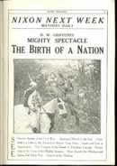 Birth of a Nation D W Griffith 1915 Program