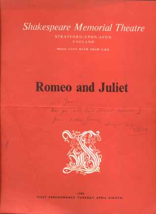 Shakespeare Memorial Theatre England 1958