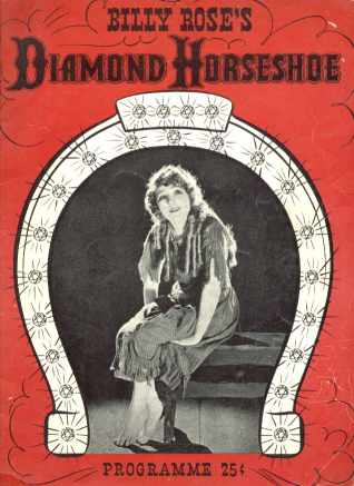 Billy Roses Diamond Horseshoe 1941 program