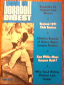 MAY ,1971 BASEBALL DIGEST WILLIE MAYS