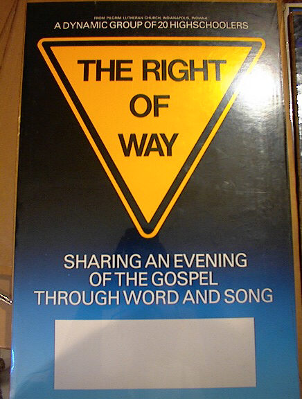 THE RIGHT OF WAY !3 x 20 CONCERT POSTER