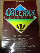 ORLEANS 1981 20X13 CONCERT POSTER