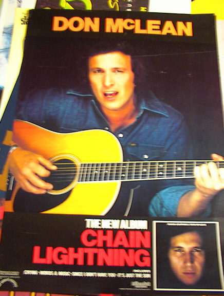 DON MACLEAN ALBUM CHAIN LIGHTNING POSTER