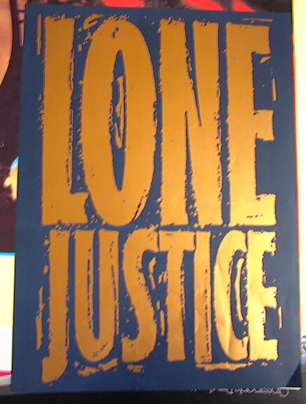 LONE JUSTICE POSTER NICE POSTER