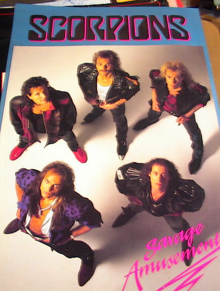 SCORPIONS SAVAGE AMUSEMENT ALBUM POSTER