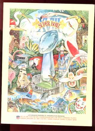 super bowl xviii la & redskins 1984 tampa