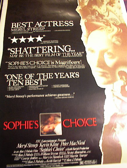 SOPHIES CHOICE*ing MERYL STREEP