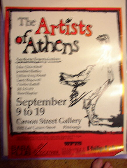 THE ARTIST OF ATHENS SEPT 9-19 PITTSBURGH