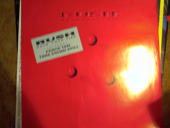 RUSH HOLD YOUR FIRE POSTER