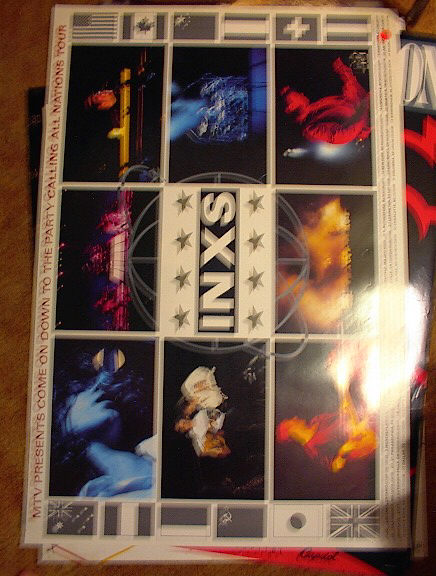 INXS MTV ALL NATIONS TOUR POSTER