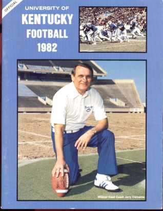 Univ of Kentucky football 1982 Media mag