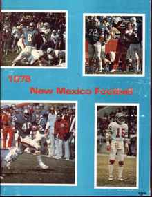 Univ New Mexico Football 1978 great photos