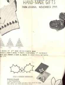 Knit & Embroidery Christmas Gifts 1949
